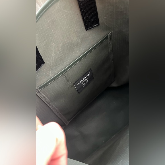 Green Tote Bag with Black Straps - Picture 8 of 14